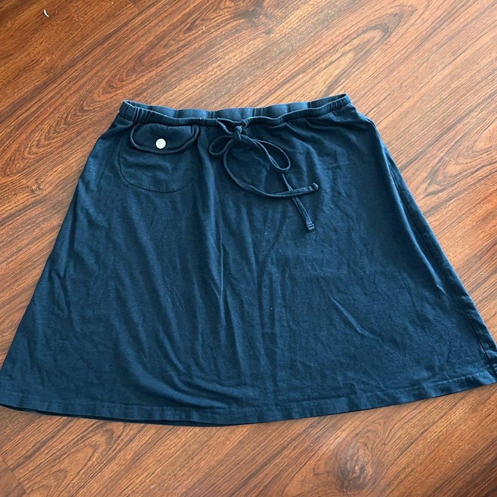 Birdie jersey skirt size S navy blue gold tennis skater